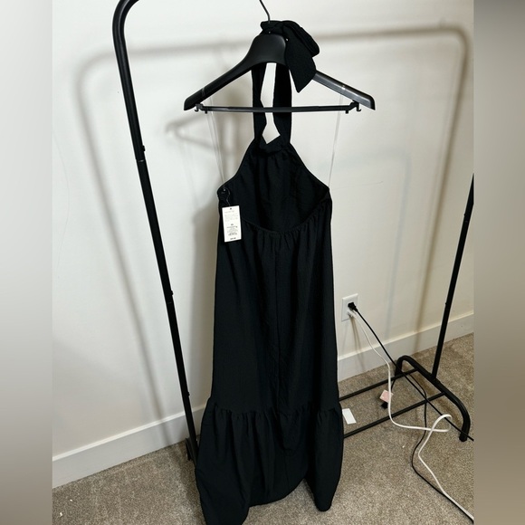 Women’s Black Halter High-Low Midi Dress - A New Day - Size small (4-6)- NWT - Picture 4 of 8